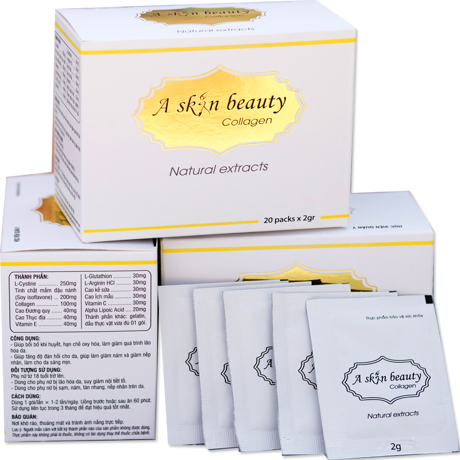 Combo 3 Hộp.A skinbeauty collagen Uống đẹp da -Học Viện Quân Y