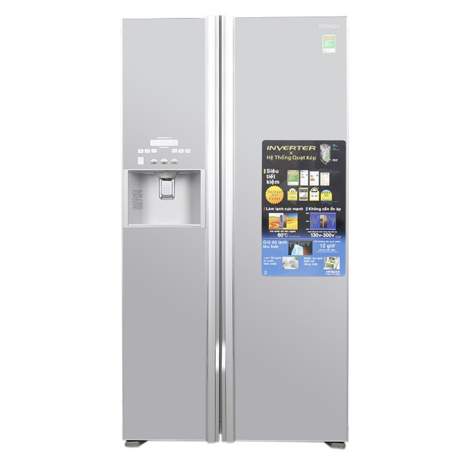 1841225 , 9727250043779 , 62_13854196 , 55990000 , Tu-lanh-SBS-Hitachi-R-FS800GPGV2-GS-605-Lit-Hang-chinh-hang-62_13854196 , tiki.vn , Tủ lạnh SBS Hitachi R-FS800GPGV2 (GS) - 605 Lít - Hàng chính hãng Tủ lạnh SBS Hitachi R-FS800GPGV2 (GS) - 605 Lít - Hàng chính hãng