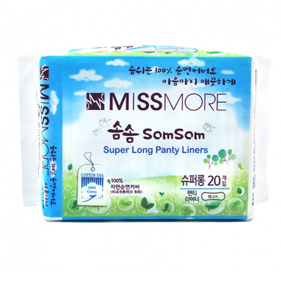 Băng vệ sinh hàng ngày Missmore SomSom (18cm) - Nhập khẩu Hàn