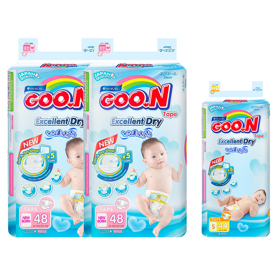 1867505 , 7427110007898 , 62_14170926 , 426000 , Combo-2-Ta-Dan-Goo.n-Slim-Newborn-48-Mieng-Tang-1-Ta-Dan-Goo.n-Slim-Goi-Dai-S44-44-Mieng-62_14170926 , tiki.vn , Combo 2 Tã Dán Goo.n Slim Newborn (48 Miếng) Tặng 1 Tã Dán Goo.n Slim Gói Đại S44 (44 Mi Combo 2 Tã Dán Goo.n Slim Newborn (48 Miếng) Tặng 1 Tã Dán Goo.n Slim Gói Đại S44 (44 Miếng)
