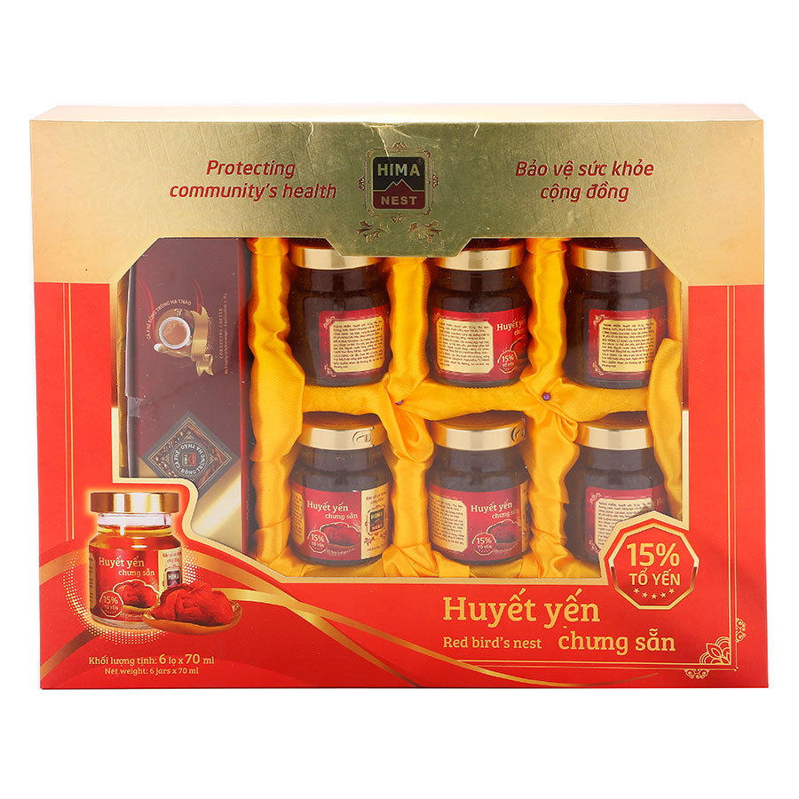 1376913 , 7963282698835 , 62_6650481 , 270000 , Huyet-Yen-Chung-San-Hima-Nest-6-Lo-x-70ml-Tang-Dong-Trung-Ha-Thao-Ca-Phe-Trong-Hop-62_6650481 , tiki.vn , Huyết Yến Chưng Sẵn Hima Nest (6 Lọ x 70ml) - Tặng Đông Trùng Hạ Thảo Cà Phê Trong Hộp Huyết Yến Chưng Sẵn Hima Nest (6 Lọ x 70ml) - Tặng Đông Trùng Hạ Thảo Cà Phê Trong Hộp