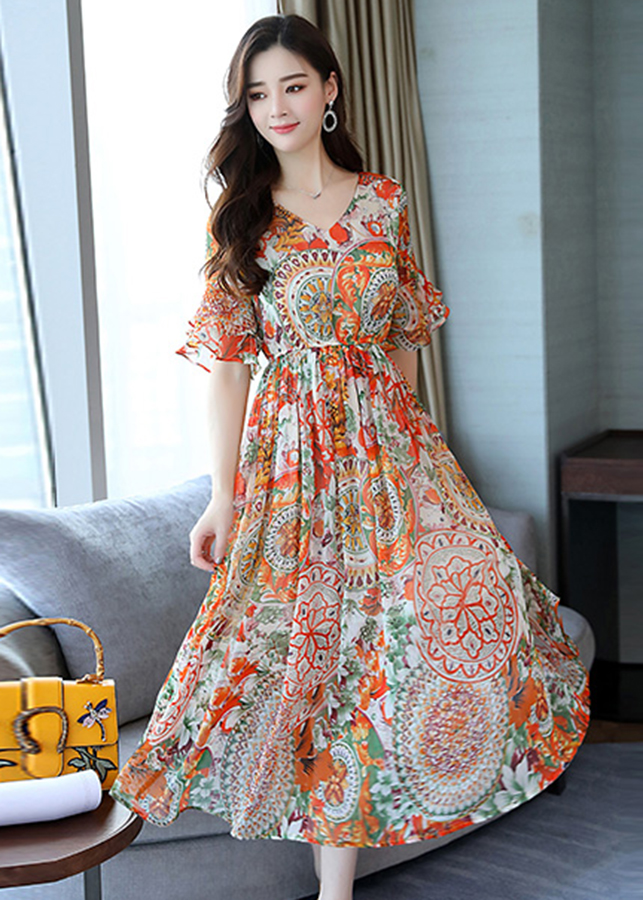 2100762 , 3275901720945 , 62_13159510 , 1845000 , Dam-Xoe-Maxi-Dep-Kieu-Dam-Xoe-Nhun-Eo-In-hoa-Tiet-Sac-Mau-GOTI1584-62_13159510 , tiki.vn , Đầm Xòe Maxi Đẹp Kiểu Đầm Xòe Nhún Eo In họa Tiết Sắc Màu GOTI1584 Đầm Xòe Maxi Đẹp Kiểu Đầm Xòe Nhún Eo In họa Tiết Sắc Màu GOTI1584