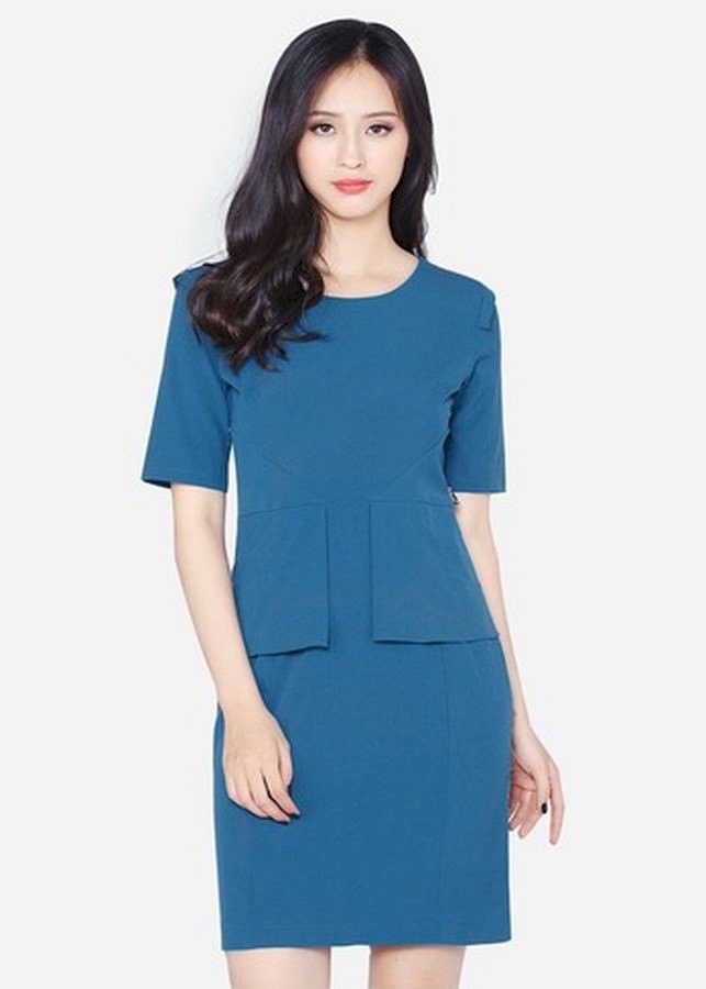 8572114497189,62_4896855,198000,tiki.vn,Dam-Nu-Dang-Peplum-DDC0691XA-Xanh-Duong-62_4896855,Đầm Nữ Dáng Peplum DDC0691XA - Xanh Dương Đầm Nữ Dáng Peplum DDC0691XA - Xanh Dương
