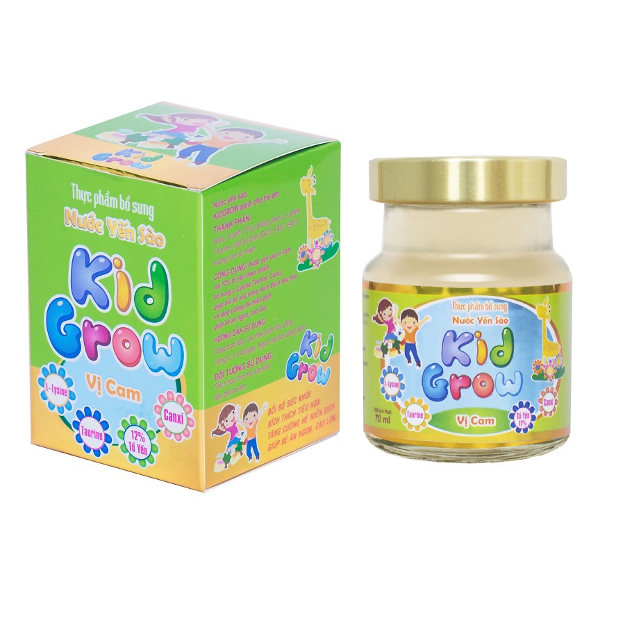 936196 , 6120538552292 , 62_2028565 , 42000 , Thuc-pham-bo-sung-Nuoc-yen-sao-Kid-Grow-vi-Cam-Lo-70ml-62_2028565 , tiki.vn , Thực phẩm bổ sung Nước yến sào Kid Grow vị Cam - Lọ 70ml Thực phẩm bổ sung Nước yến sào Kid Grow vị Cam - Lọ 70ml