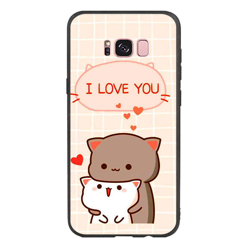 Ốp lưng viền TPU cho điện thoại Samsung Galaxy S8 Plus - I Love U