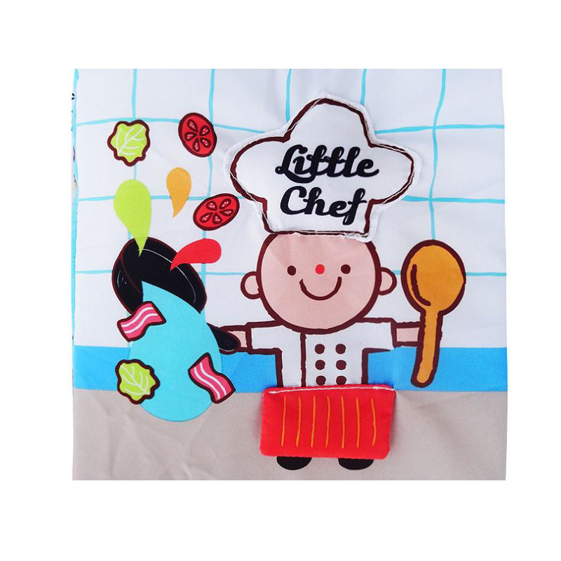 Đồ chơi - Sách vải Đầu bếp - little Chef