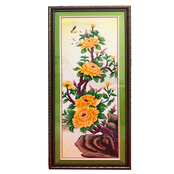 Tranh Hoa Cúc (100 x 40 cm)