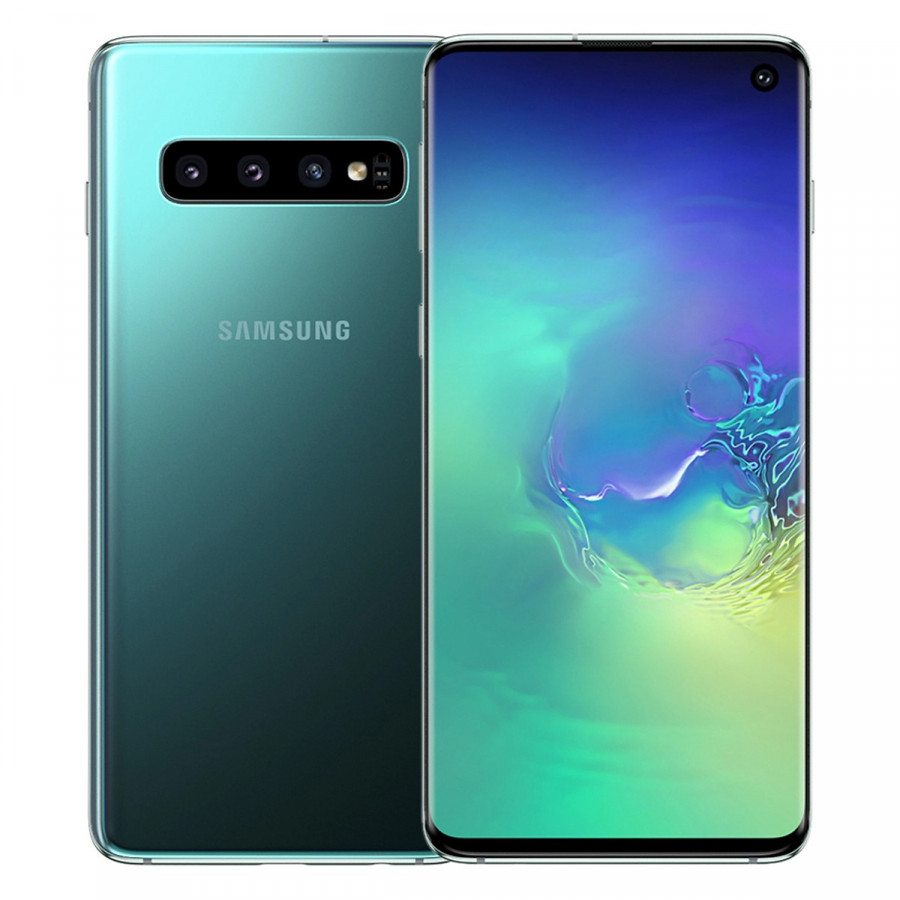 Điện Thoại Samsung Galaxy S10 (128GB/8GB) màu Xanh Lục Bảo (Tặng đế sạc đôi không dây Baseus Smart 2IN1)