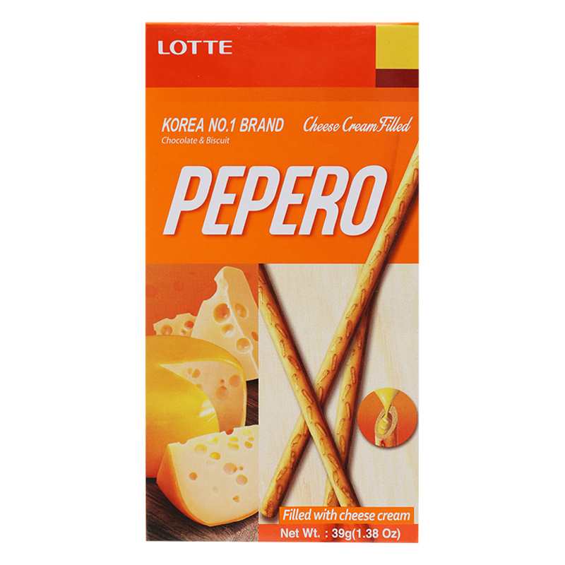 Bánh que Lotte Pepero nude Cheese 39g