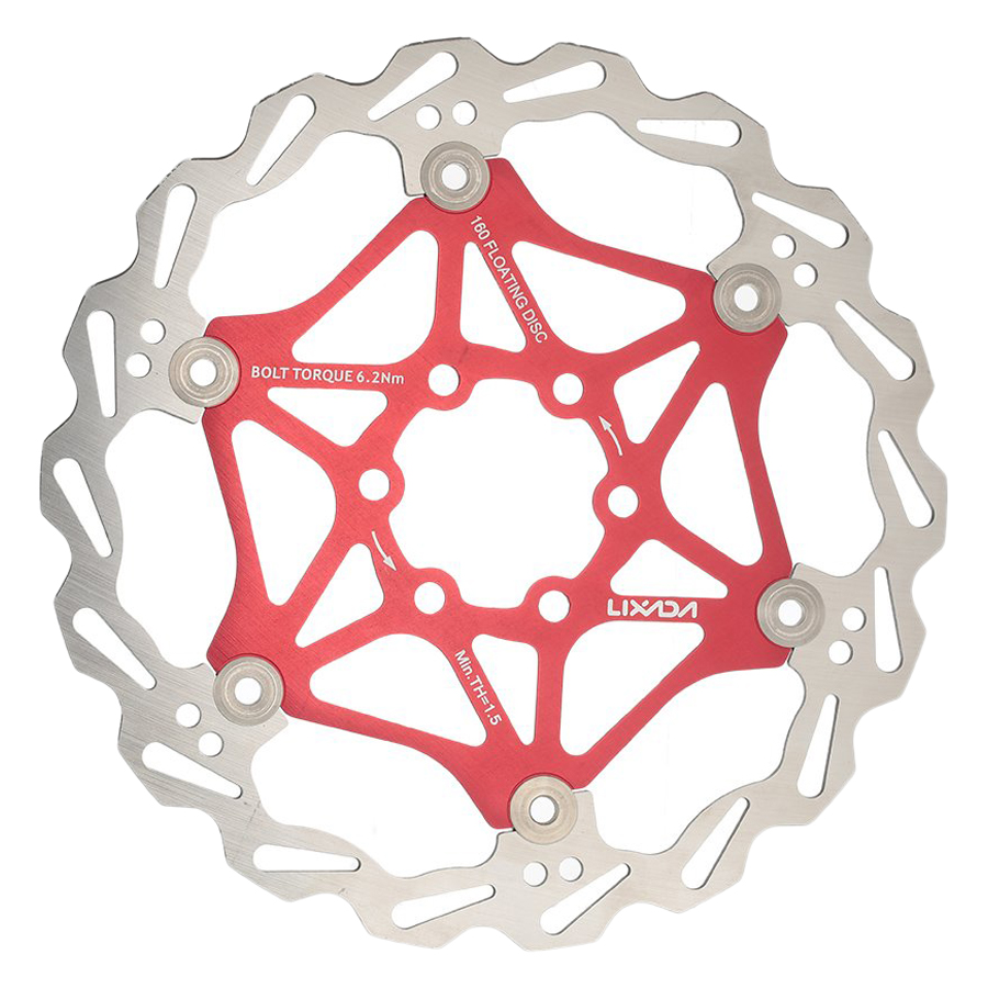 1838631 , 1415779035273 , 62_13800383 , 463000 , Lixada-Bicycle-Bike-MTB-Float-Floating-Disc-Brake-Rotor-Plate-6-Bolts-160mm-Red-62_13800383 , tiki.vn , Lixada Bicycle Bike MTB Float Floating Disc Brake Rotor Plate 6 Bolts 160mm - Red Lixada Bicycle Bike MTB Float Floating Disc Brake Rotor Plate 6 Bolts 160mm - Red