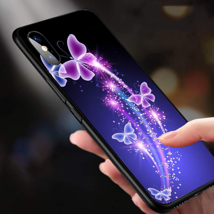 Ốp Lưng Dành Cho Máy Iphone X -Ốp Ảnh Bướm Nghệ Thuật 3D Tuyệt Đẹp -Ốp  Cứng Viền TPU Dẻo - MS BM0003