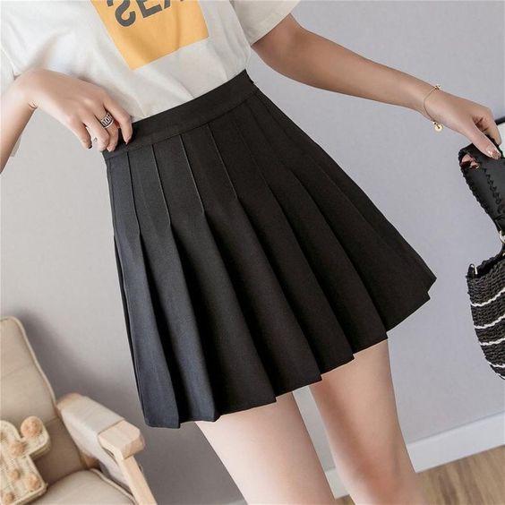 Chân váy tennis xếp ly ngắn chất umi dày dặn co giãn, có quần trong, đủ size đến 60kg