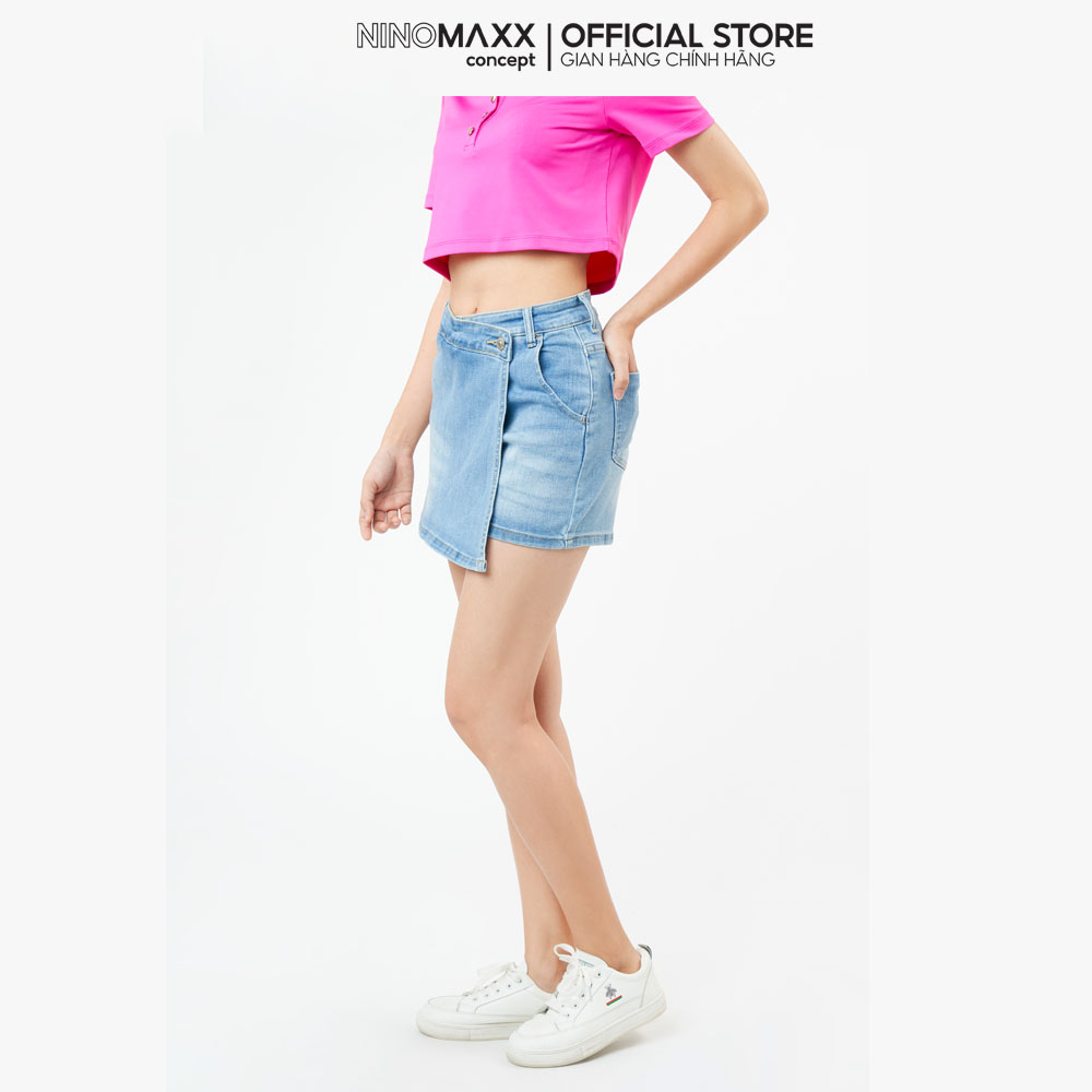 Ninomaxx Quần short Jean Nữ giả váy 2104053