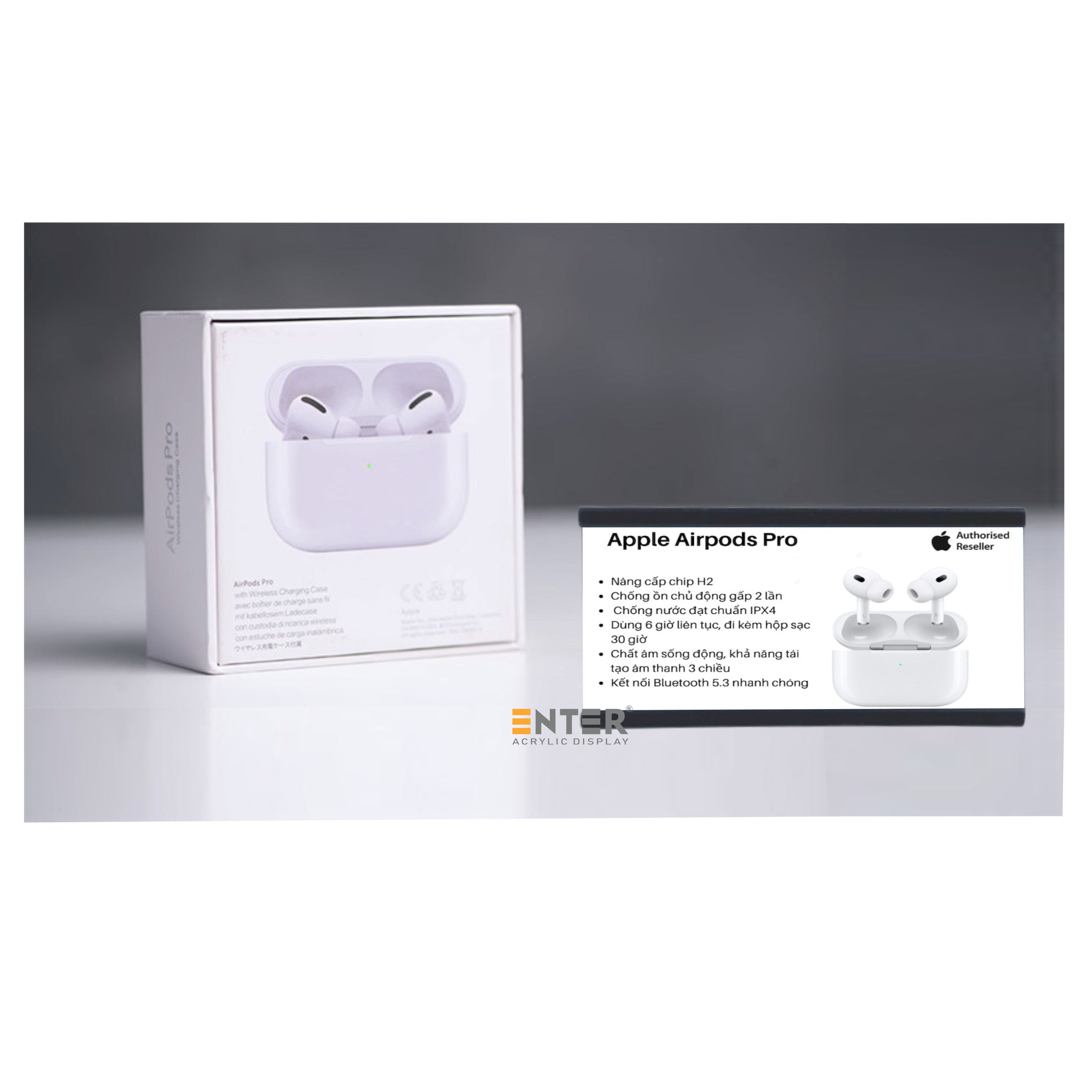 Bảng thông tin nhôm Enter AL14 80x50mm, Khung thông tin sản phẩm, Khung bảng giá siêu thị, Tag thông tin mini