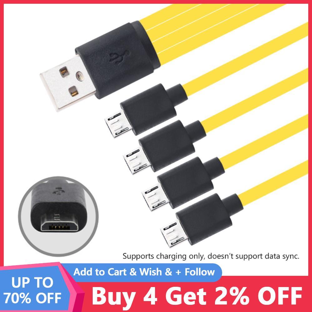 1/2/3/4 trong 1 Micro USB Sạc nhanh dữ liệu dữ liệu 2A cho Huawei Xiaomi I Điện thoại Android Tablet Cáp bộ bộ sạc nhanh USB: 1 đến 4
