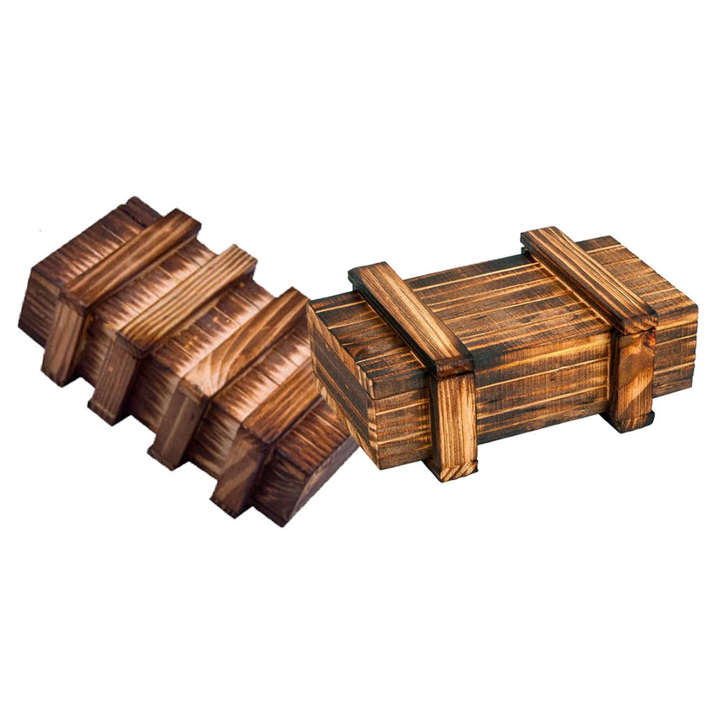 HỘP GỖ BÍ MẬT 2 NGĂN MAGIC WOODEN BOX