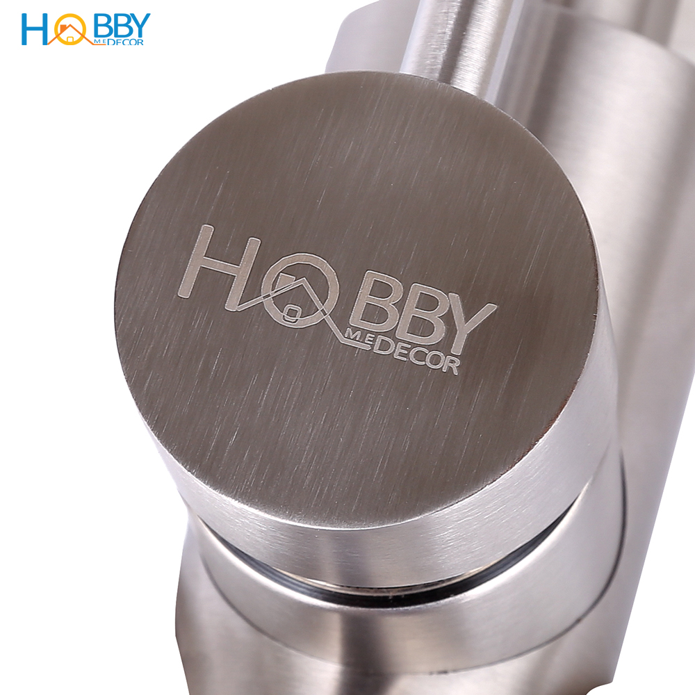 Vòi rửa chén bát nóng lạnh inox 304 Hobby home decor CRC1 có dây cấp