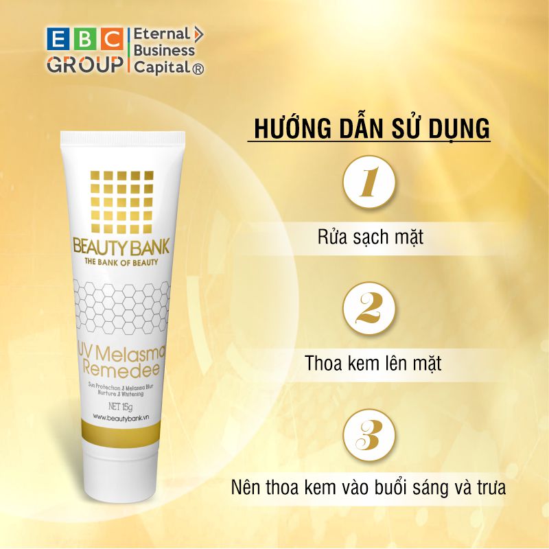 [BEAUTY BANK] UV Melasma Remedee chiết xuất rau má giúp chống nắng, mờ nám, dưỡng trắng, trẻ hóa làn da