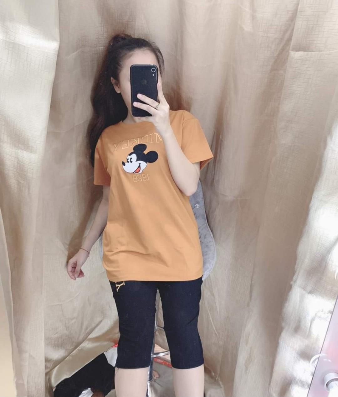 Đồ bộ mặc nhà thêu hình chuột mickey siêu xinh