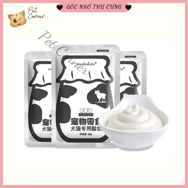 Sữa chua cho chó mèo tăng cường miễn dịch, hỗ trợ tiêu hóa, giảm mùi hôi phân cho thú cưng