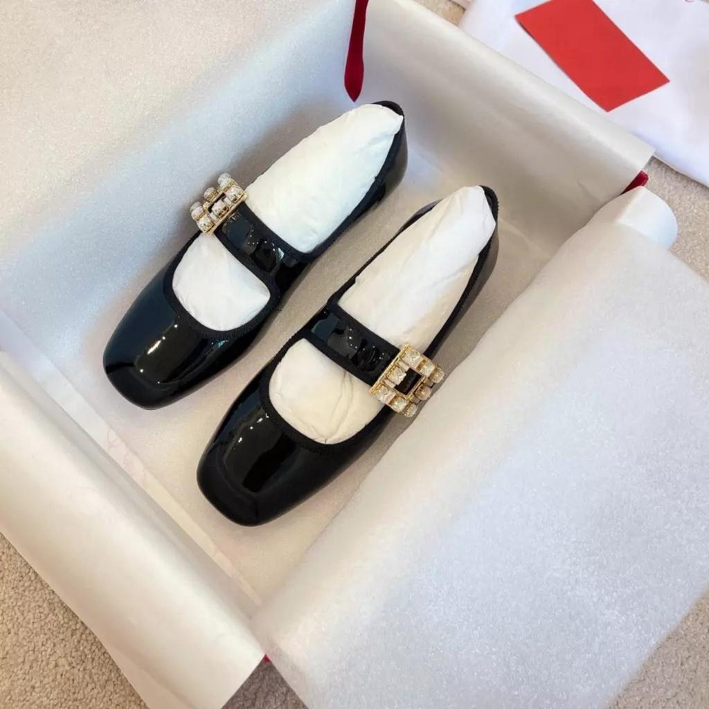 Giày bệt búp bê khoá đá lấp lánh siêu xinh quai dán( bệt marry đá), dép nữ hot trend