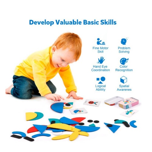 Bộ xếp hình 3D bằng gỗ hình các con vật vui nhộn giúp phát triển trí tuệ, trí tưởng tượng của bé yêu