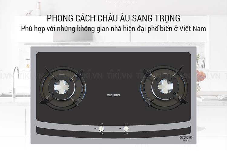 Bếp Gas Âm Sanko SH 728 BG - Hàng chính hãng