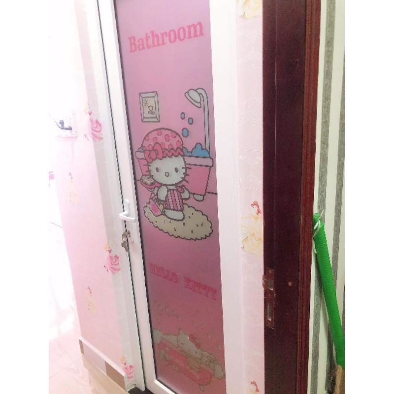 DECAL TRONG DÁN CỬA TOILET