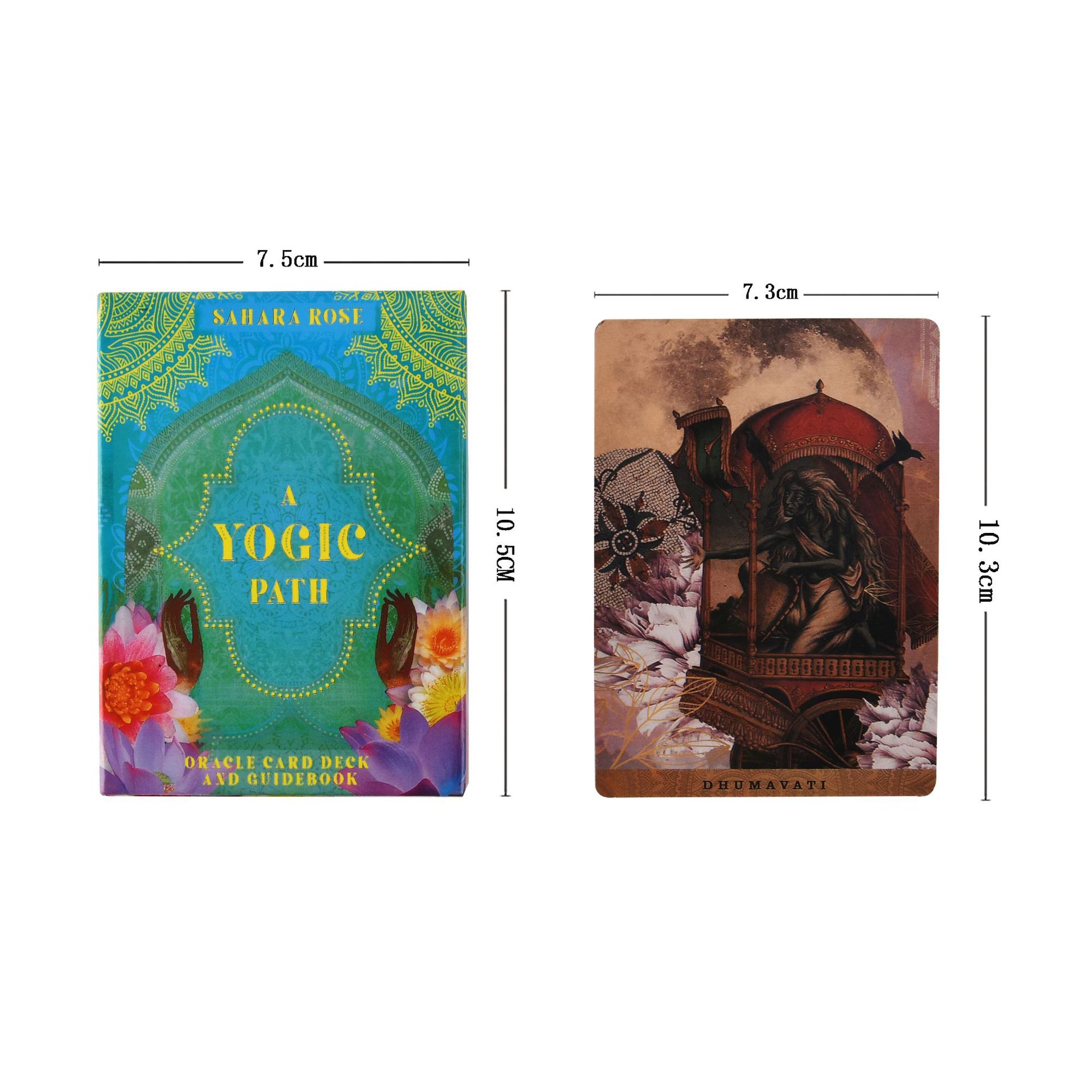 Combo Bộ Bài Bói Tarot A Yogic Path Oracle Deck Cao Cấp và Túi Nhung Đựng Tarot và Khăn Trải Bàn Tarot