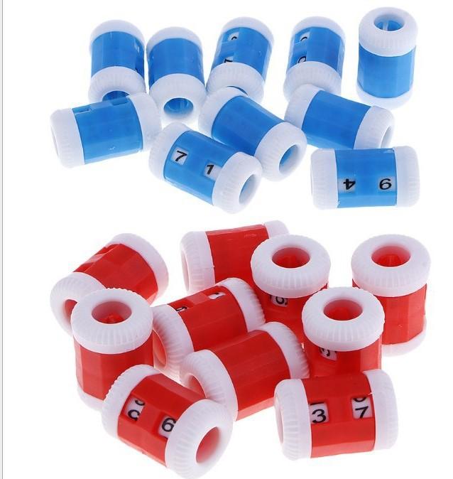 20 CÁI Bộ đếm đan bằng nhựa Kim đan móc Bộ đếm Row Craft Công cụ hỗ trợ tiện dụng cho Dự án thủ công DIY-Bộ Bộ đếm hàng và Bút đánh dấu móc