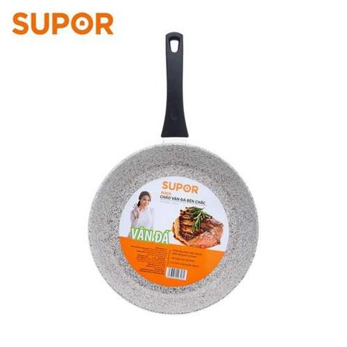 Chảo vân đá chống dính dùng trên bếp từ Supor Rock size 24, 26, 28cm F23A24IH F23A26IH F23A28IH