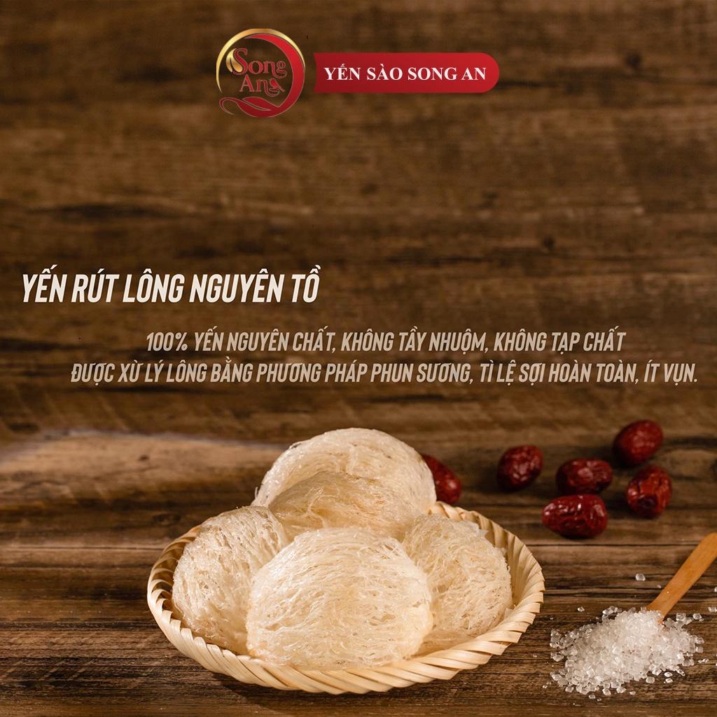 Tổ yến rút lông nguyên tổ thượng hạng Song An Food nguyên chất 100gr