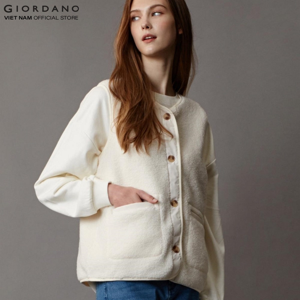 Áo Vest Lông Cừu Nữ Giordano 05372804