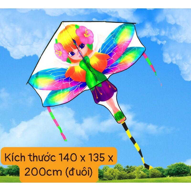 Diều elsa, nàng tiên bướm - TẶNG tay cầm thả diều dài 150 mét dây