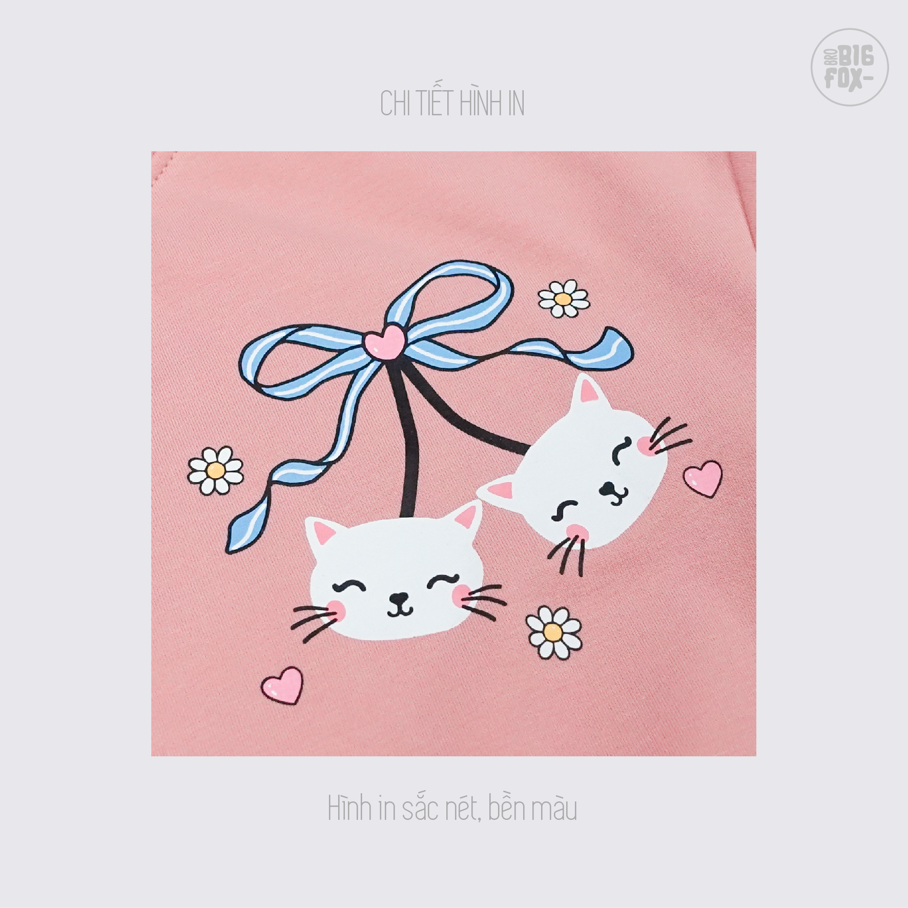 Bộ đồ thu đông cho bé gái Bigfox Miss meow size đại áo nỉ dài tay quần jogger cỡ trẻ em 3-11 tuổi
