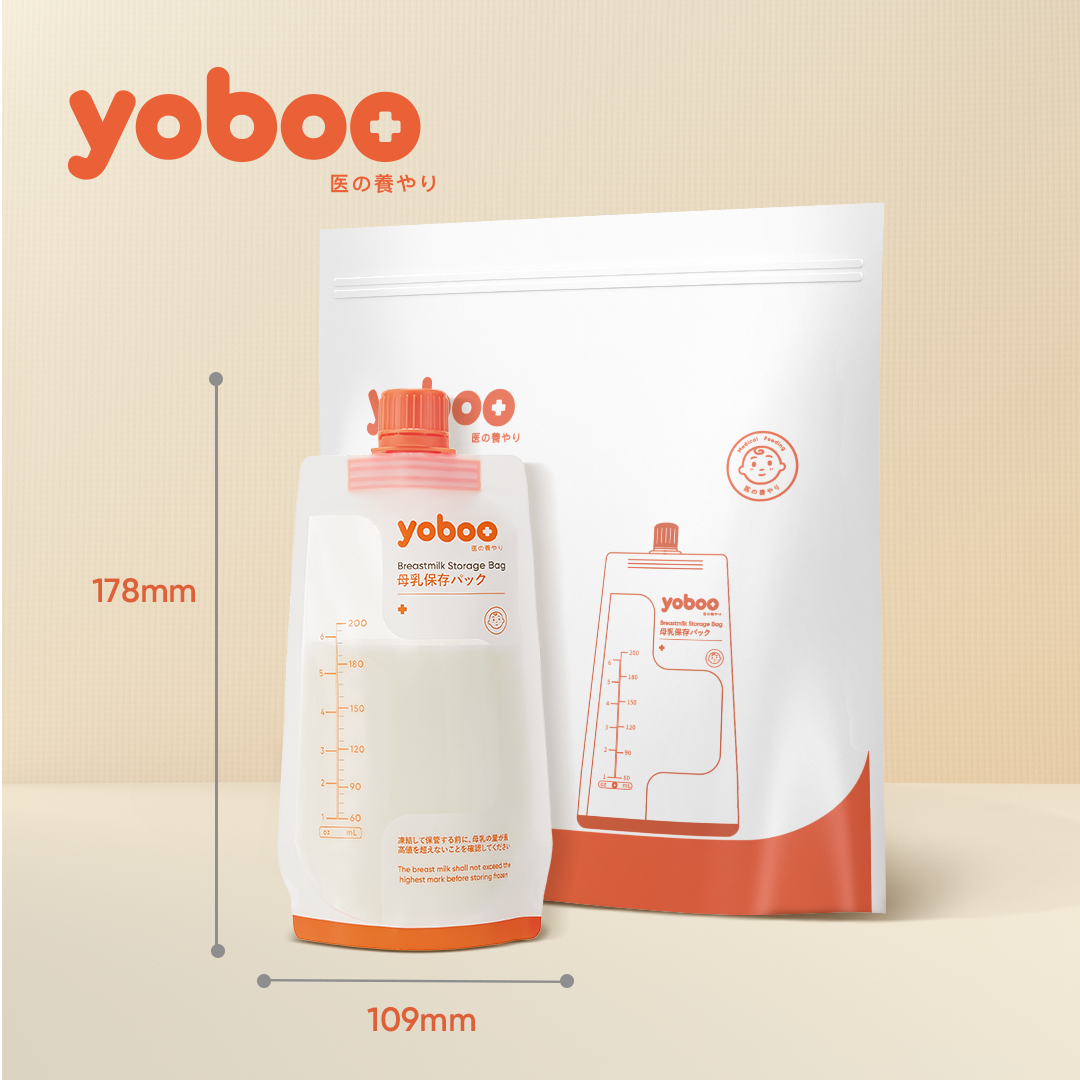 Set 30 túi trữ sữa mẹ Yoboo YB-004 có nắp vặn dung tích 200ml chất liệu PET an toàn cho bé - Hàng chính hãng