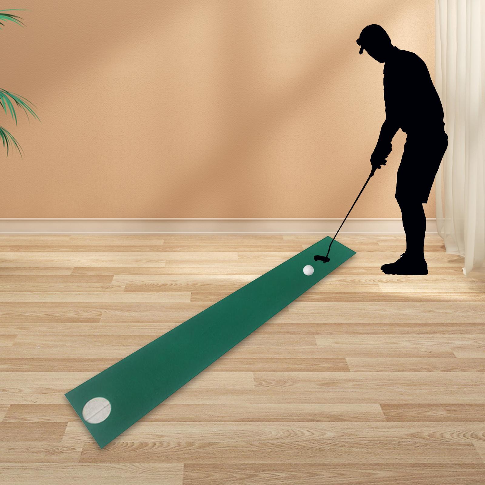 Golf Putting Mat Golf Hitting Mat Golf Training Equipment Golf Practice Mat Golf Putting Trainer for Indoor Outdoor Gifts for Golfers