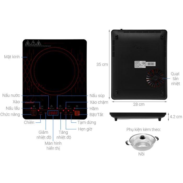 Bếp từ Comfee CI-TD2120A