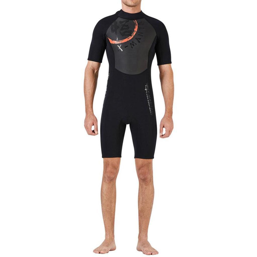 1Piece Men 1.5mm Diving Wetsuit -Piece Short Sleeve Wet Suit Jumpsuit