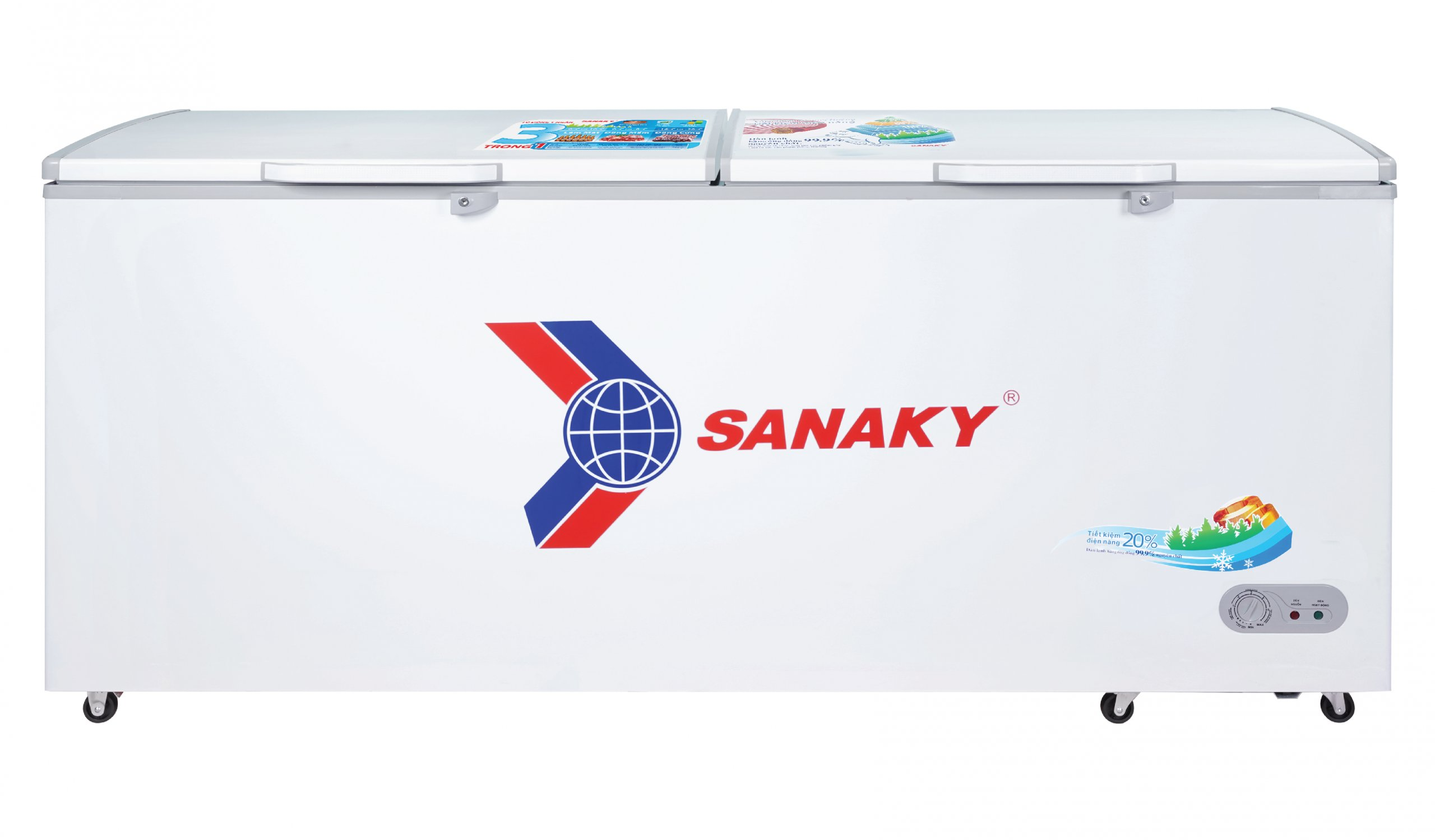 Tủ Đông Dàn Đồng Sanaky VH-8699HY 1 Ngăn 2 Cánh - Hàng Chính Hãng