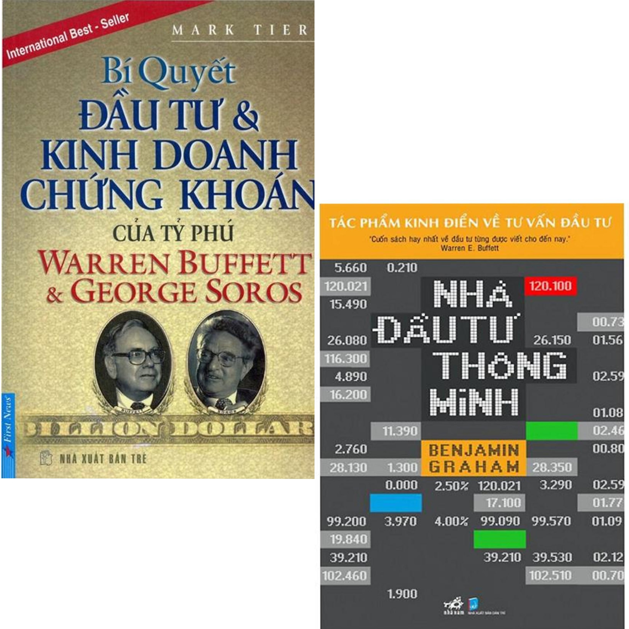 Combo Đầu Tư Thông Minh: Bí Quyết Đầu Tư Và Kinh Doanh Chứng Khoán Của Tỷ Phú Warren Buffett Và George Soros + Nhà Đầu Tư Thông Minh/ BooksetMK