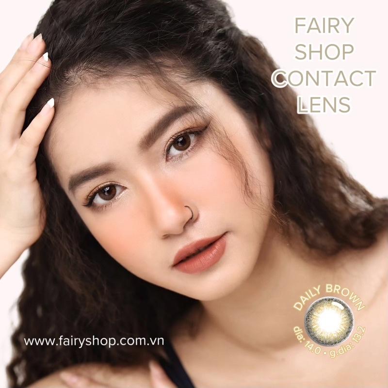 Kính Áp Tròng Daily Brown 14.0mm - FAIRY SHOP CONTACT LENS - độ cận 0 đến 8