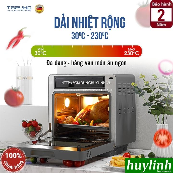 Nồi chiên - hấp hơi nước siêu nhiệt Tapuho TSF16 - Dung tích 16 lít - 60 Chức năng cài sẵn - Công suất 1000 + 1800W - Hàng chính hãng