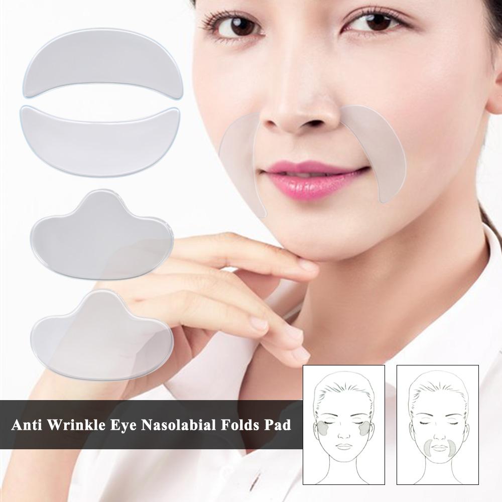 Đệm dán chống nhăn cho mắt bằng silicone cấp y tế, trong suốt, tái sử dụng