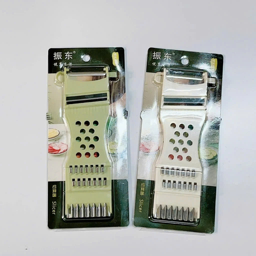 Nạo Rau Củ Quả Đa Năng 5in1 Loại Vỉ Xịn Loại 1, Lưỡi Răng Cưa Cán Nhựa Dùng Gọt Vỏ, Tạo Hình Rau Củ 3002 - HÀNG CHÍNH HÃNG MINIIN