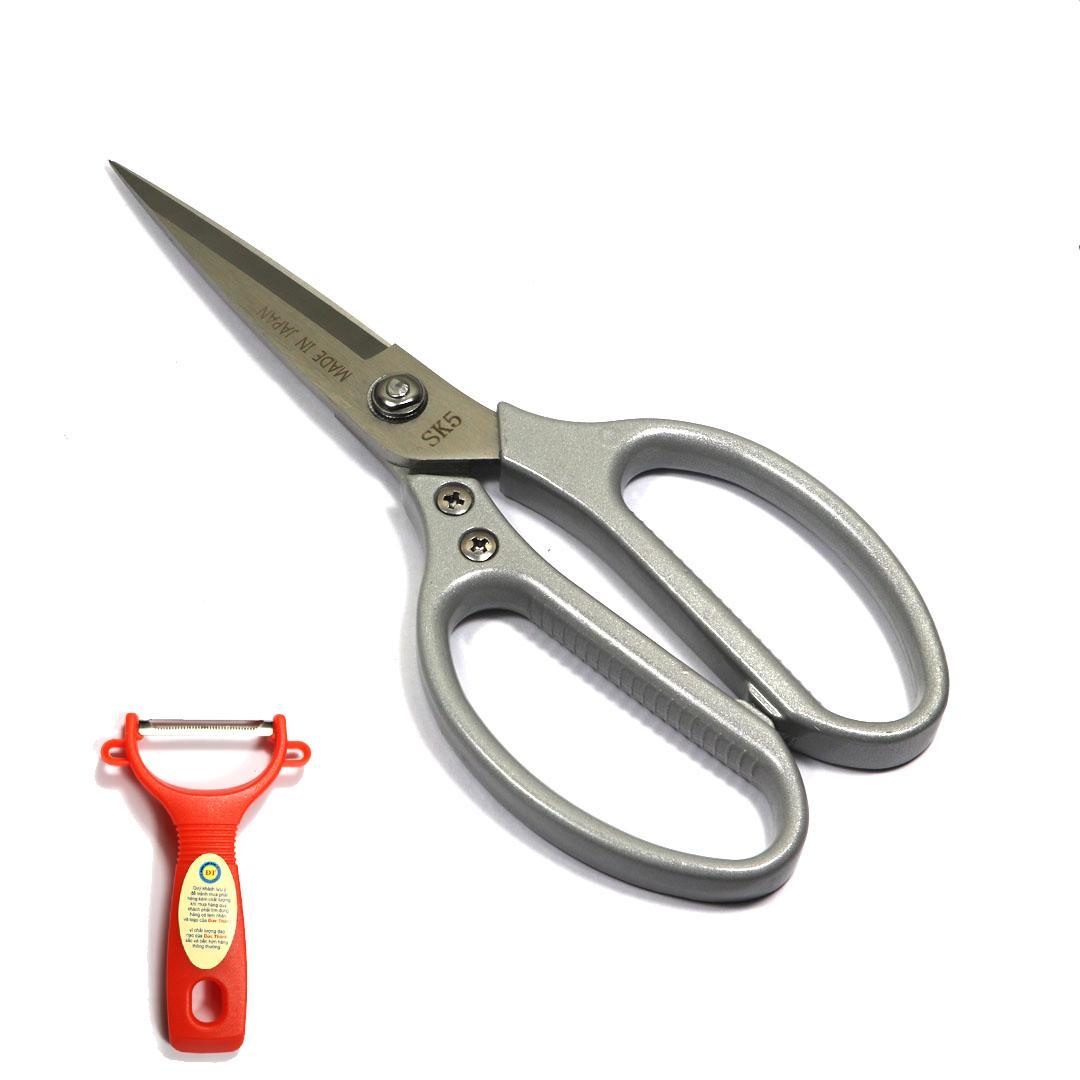 Kéo bếp Nhật Bản inox cao cấp tặng Dao bào nhựa đỏ cao cấp KDA01 – Gia dụng bếp - GDHN Loại Tốt