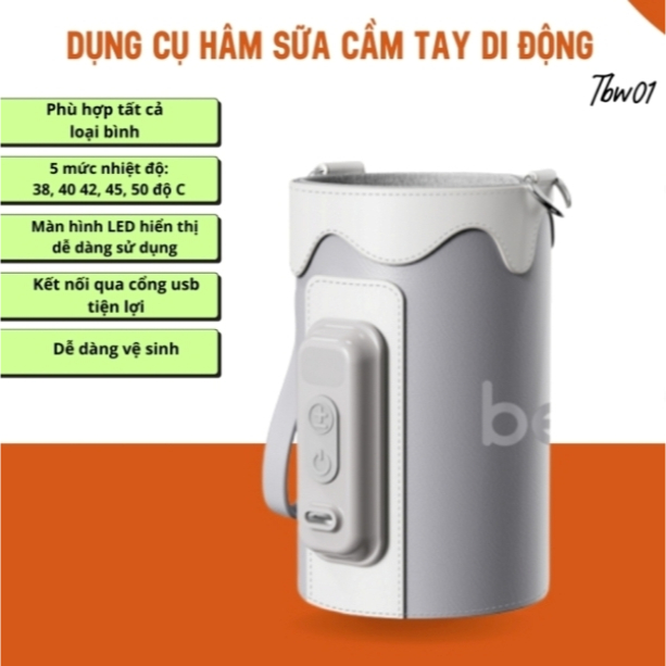 Dụng Cụ Hâm Sữa Du Lịch Fatzbaby Beborn TBW01 tiện lợi, an toàn cho Mẹ và Bé - Hàng Chính Hãng