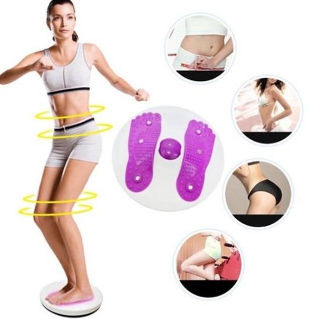 Đĩa Xoay Eo Massage Chân Tập Thể Dục 360 Độ Chất Liệu Nhựa Cao Cấp Rexchi( Màu ngẫu nhiên)- Hàng Chính Hãng