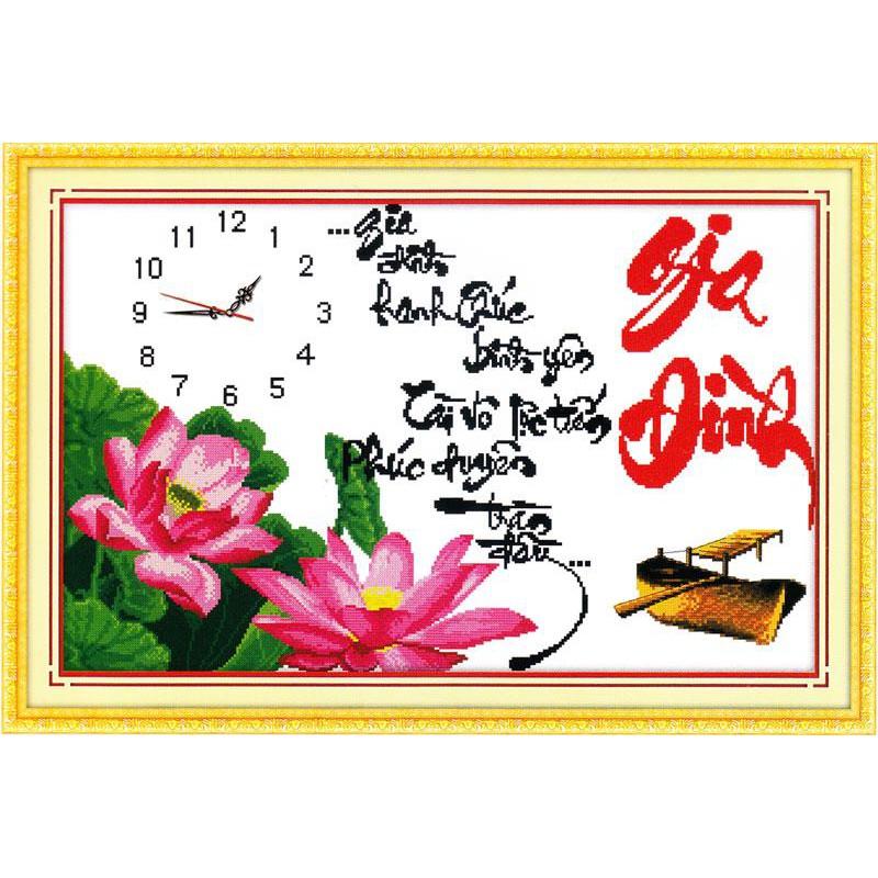 Tranh thêu chữ thập Gia đình DLH-222891