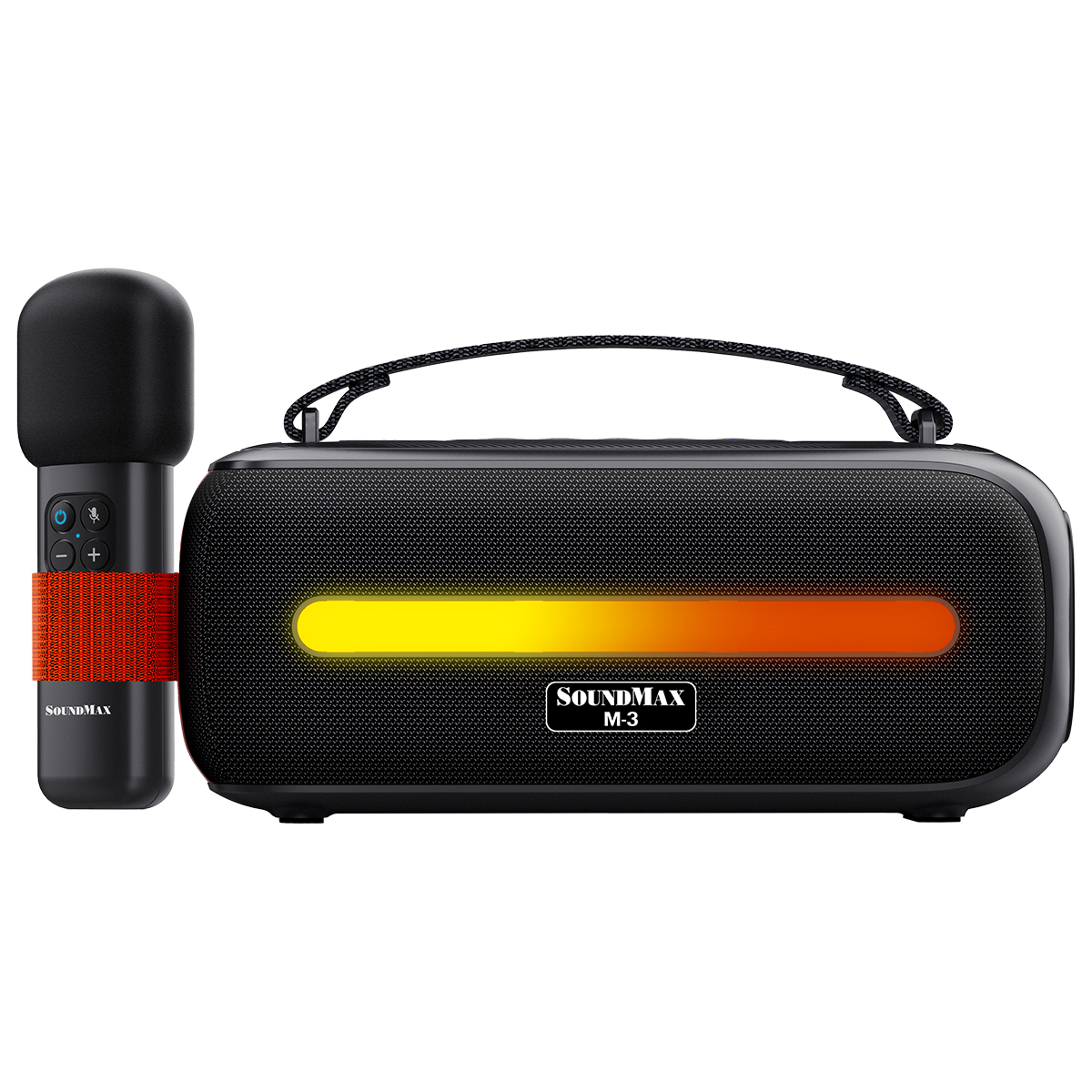 SoundMax Loa Di Động Bluetooth Xách Tay M-3 Tặng Kèm Micro Không Dây | Loa Trợ Giảng | Loa Karaoke | Bluetooth Portable Speaker SoundMax M3 with Wirless Microphone - Hàng Chính Hãng